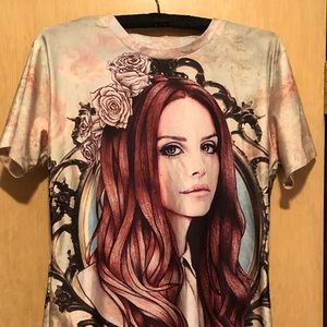 Lana Del Rey Graphic Short Sleeve Tee M